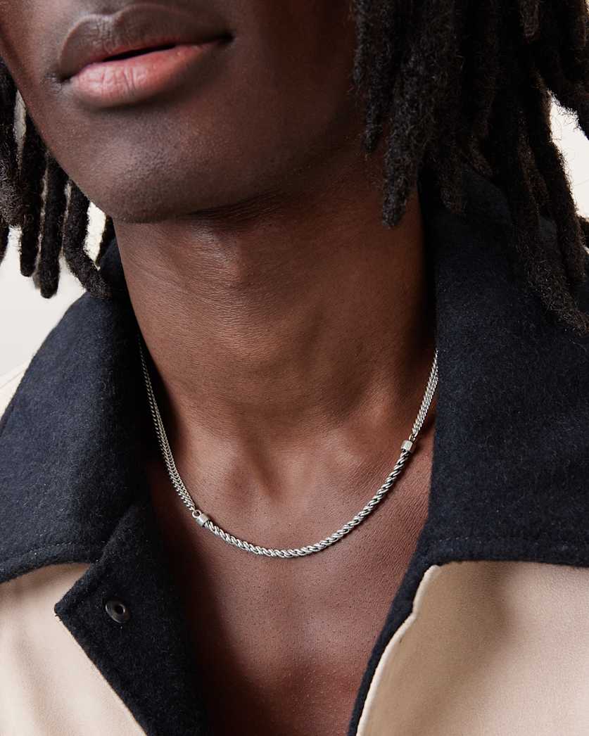 Mali Twisted Sterling Silver Necklace