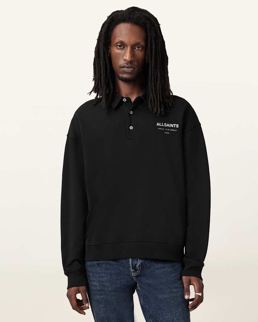Underground Oversized Fit Polo Neck Sweatshirt
