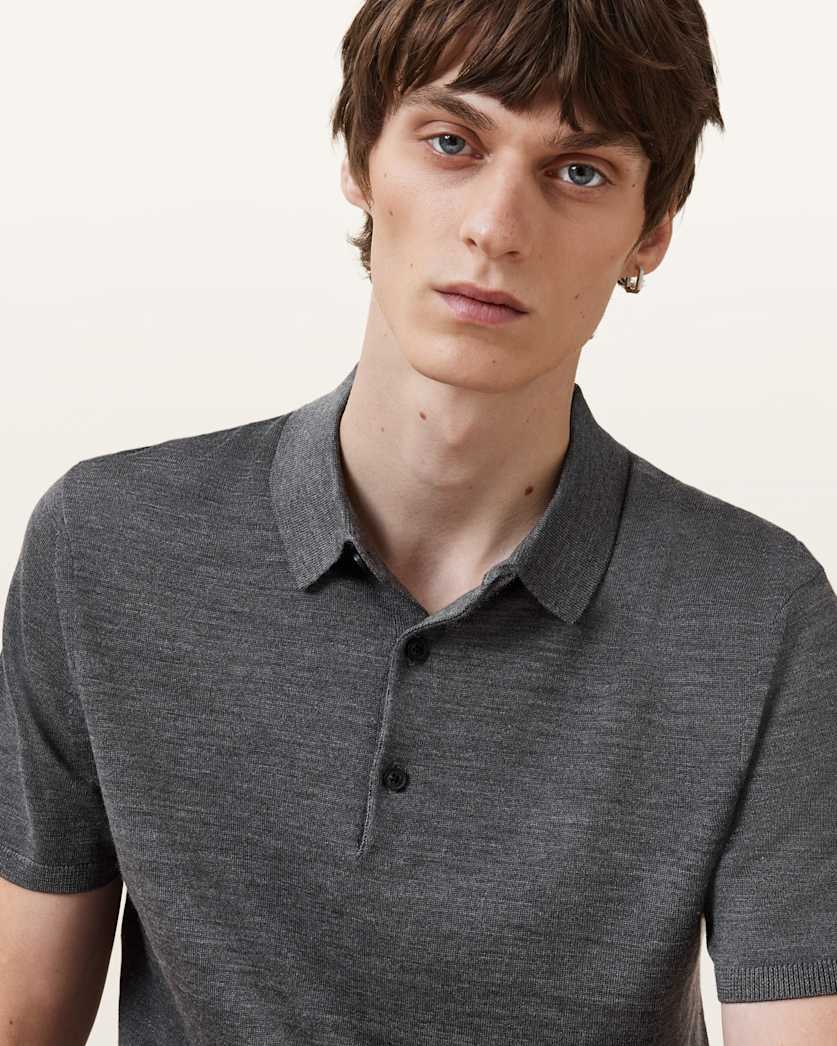 Maes Merino Short Sleeve Polo Shirt