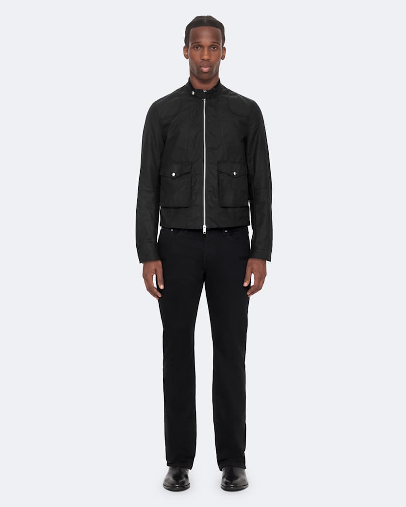 Kirk Waxed Cotton Racer Jacket