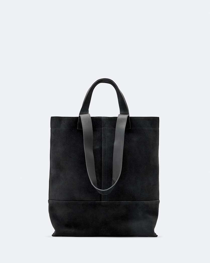 Suede tote bag