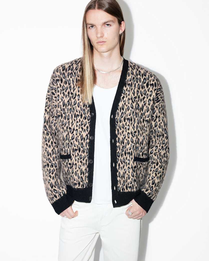 Neko Oversized Leopard Print Cardigan