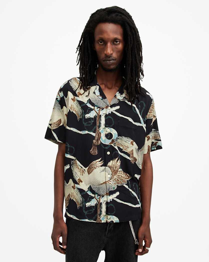Buzzard Printed Relaxed Fit Shirt