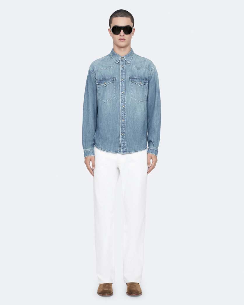 Denim Western shirt
