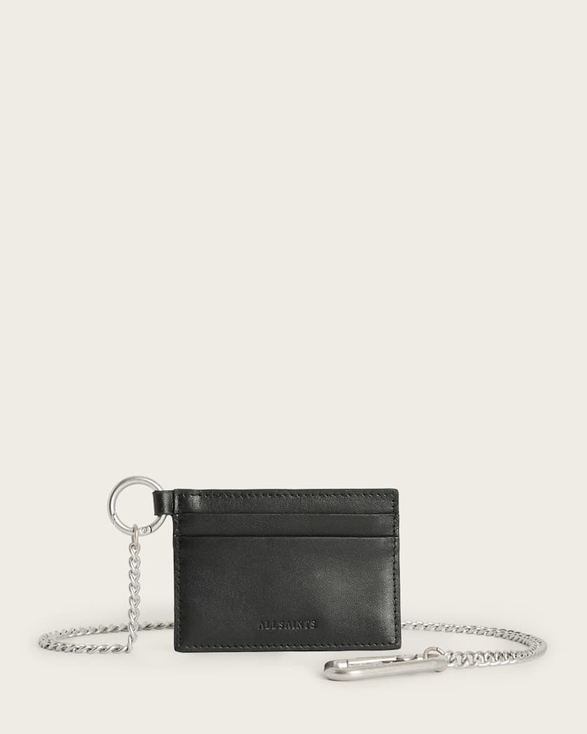 Makoto Chain Leather Cardholder Wallet