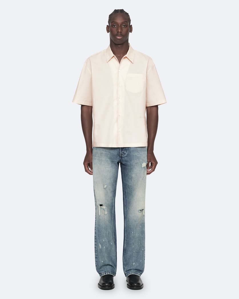 Oversized cotton poplin shirt