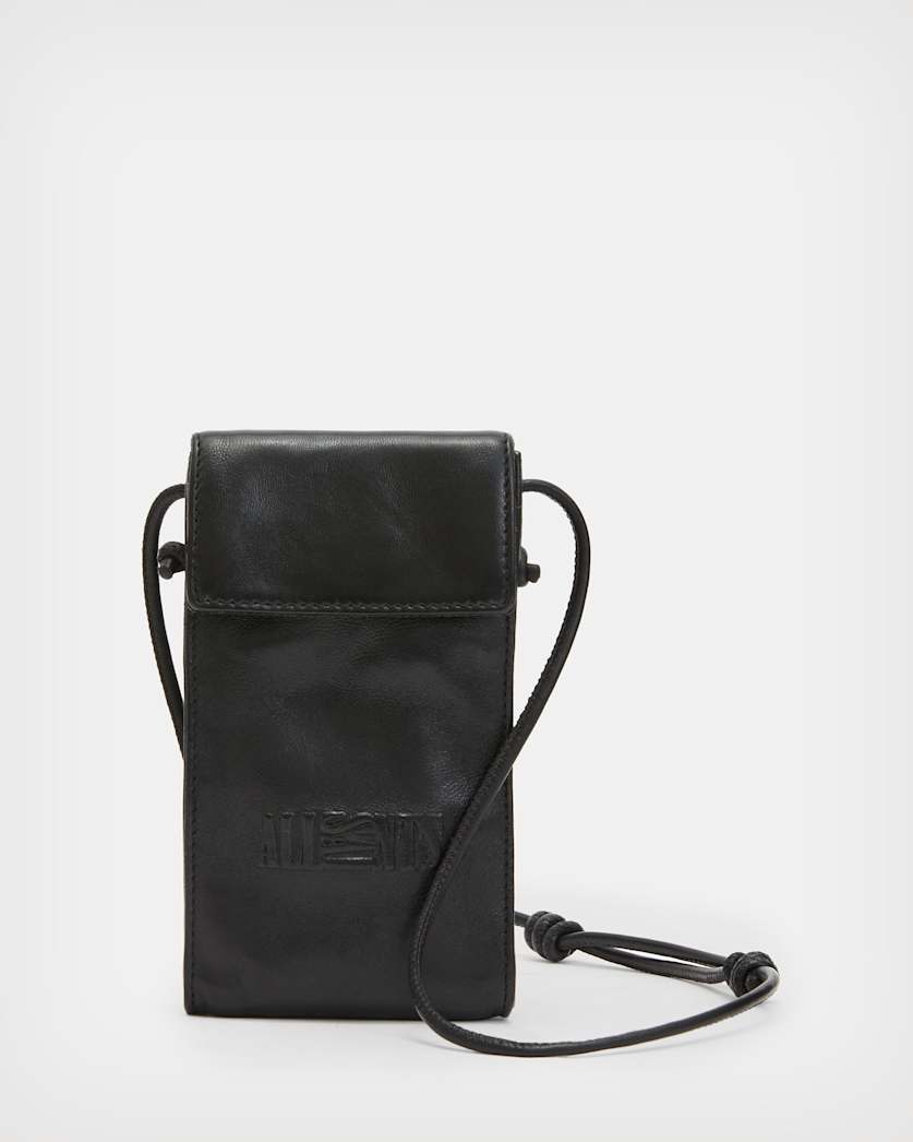 Oppose Embossed Leather Phone Pouch
