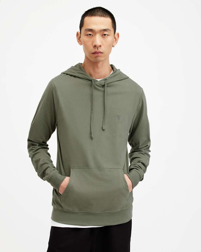 Brace Pullover Brushed Cotton Hoodie