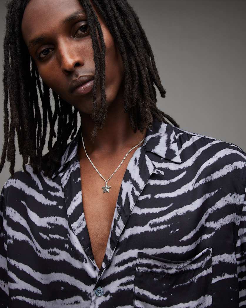 Cosmo Sterling Silver Pendant Necklace