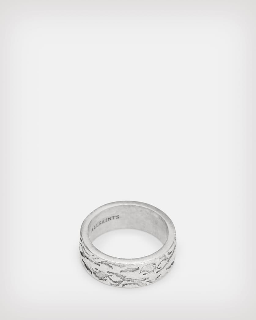 Tiga Camo Sterling Silver Band Ring