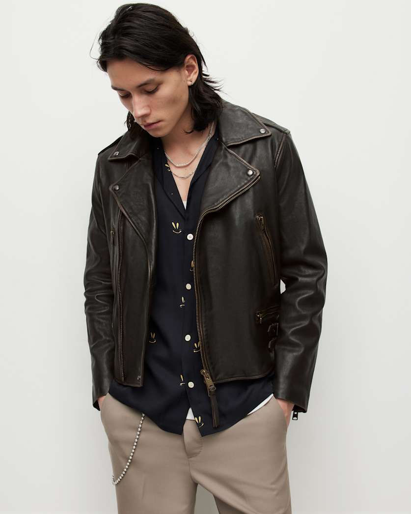 Luca Leather Biker Jacket