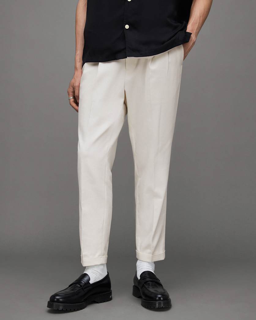 Tallis Slim Fit Cropped Trousers