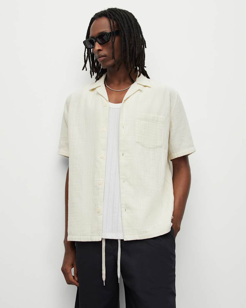 Vedra Short Sleeve Texture Relaxed Shirt