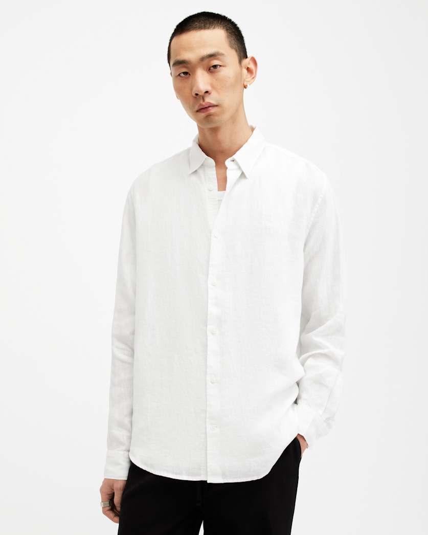 Cypress Long Sleeve Linen Relaxed Shirt