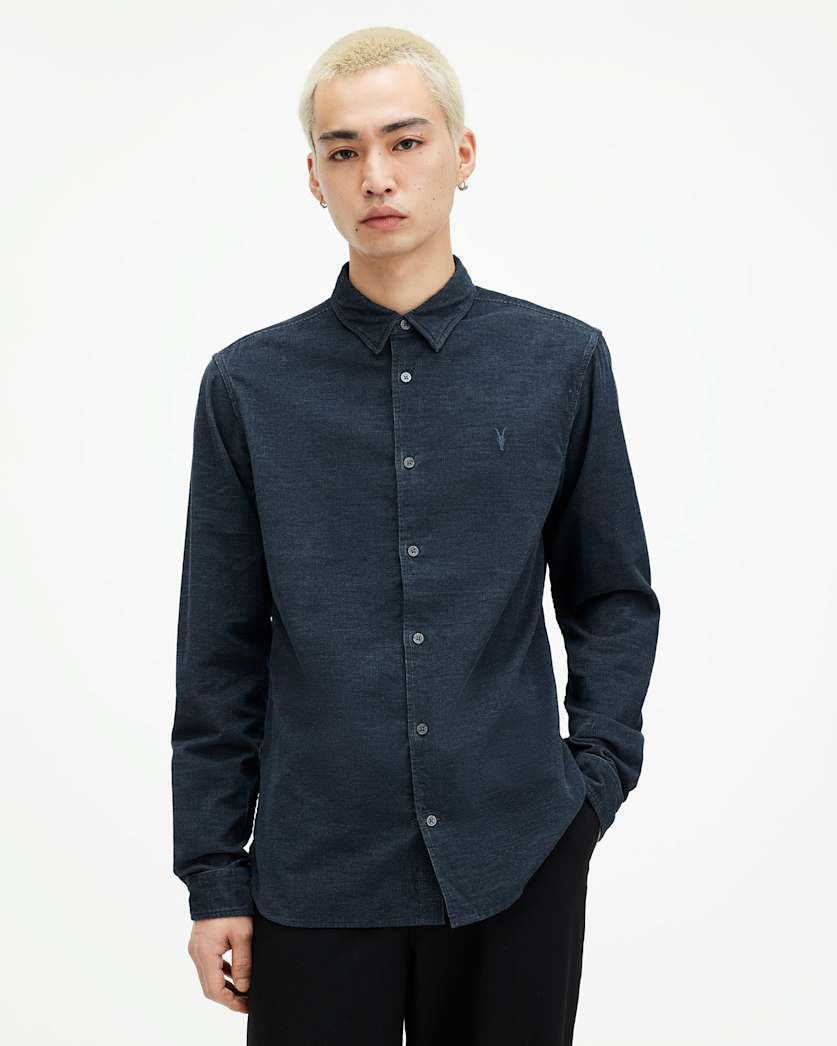 Lorella Corduroy Ramskull Slim Fit Shirt