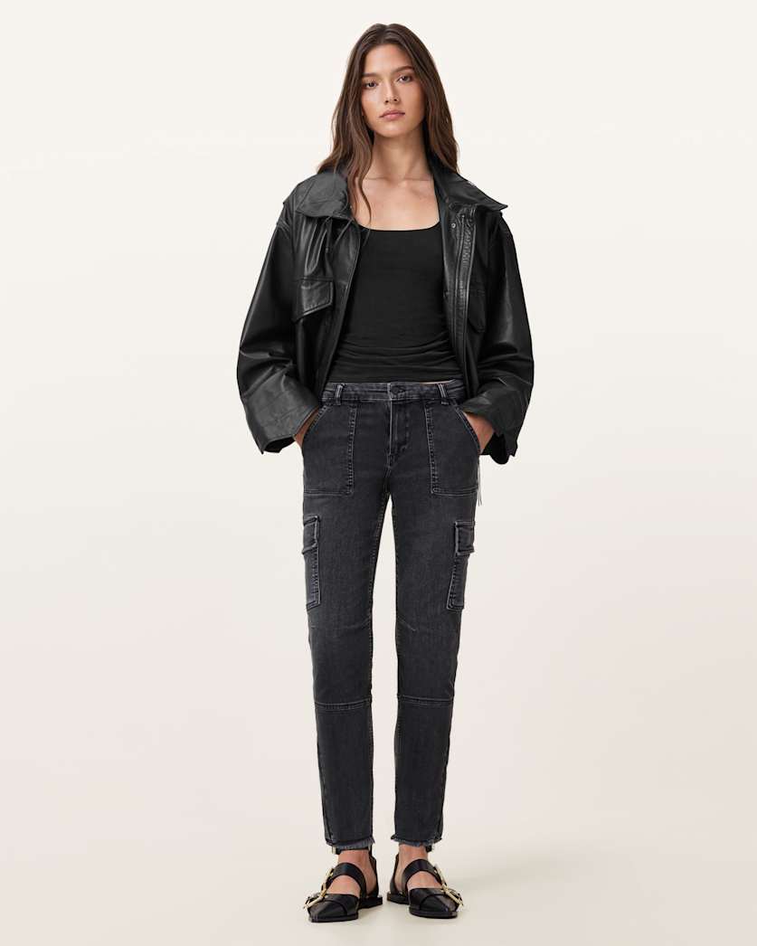 Duran Skinny Denim Cargo Jeans