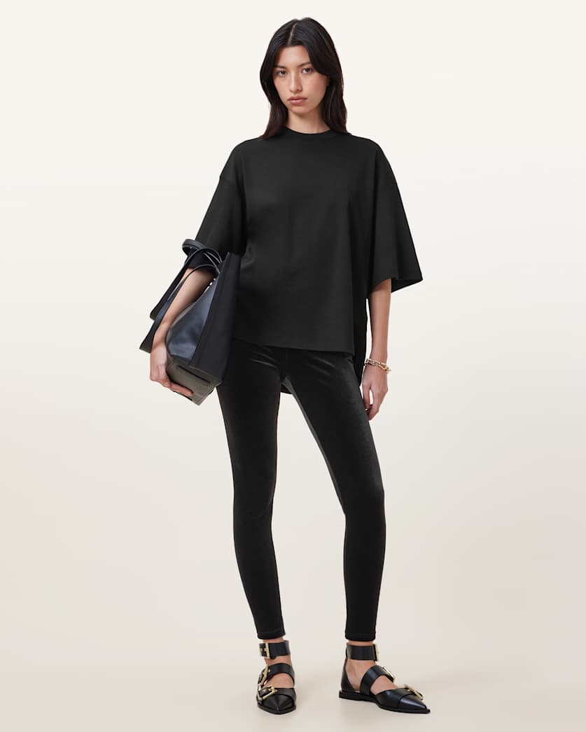 Cora Velvet Skinny Leggings