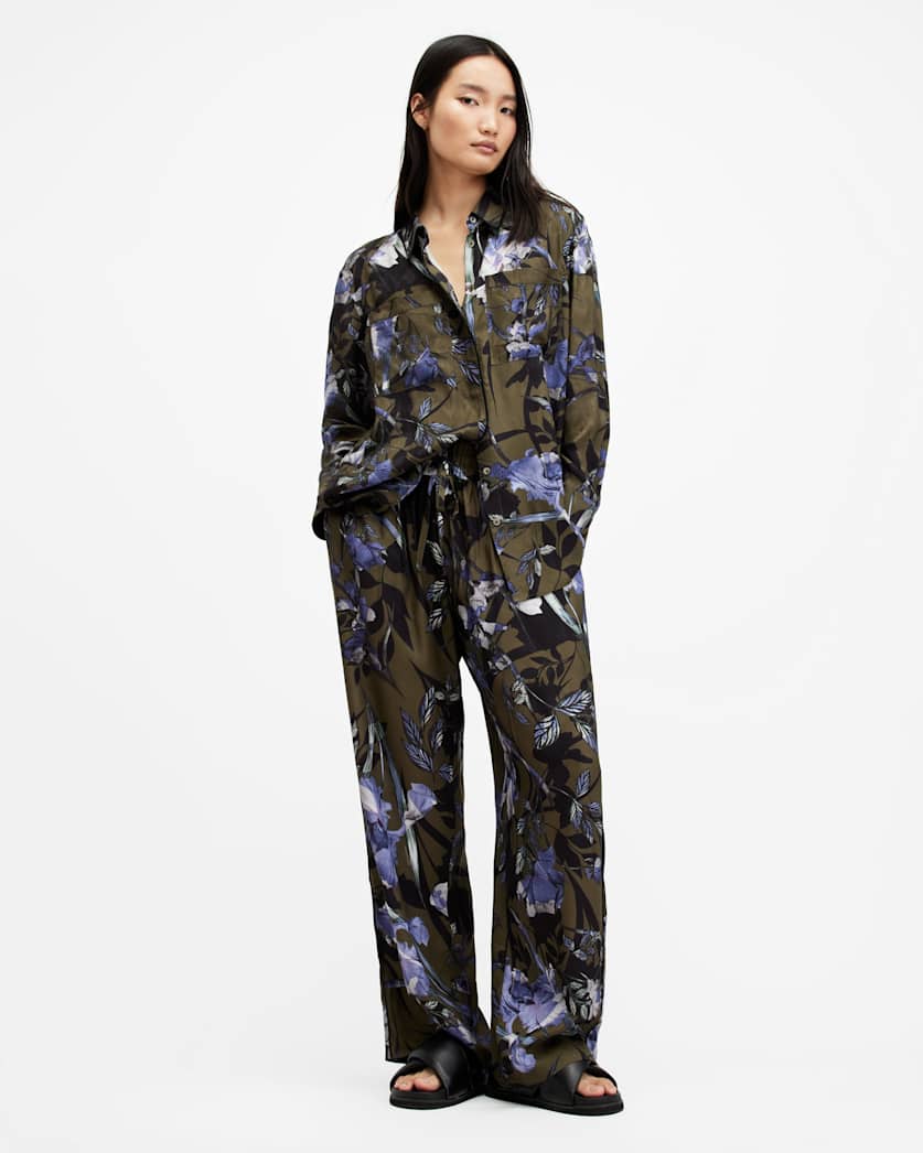 Tyler Straight Fit Printed Trousers