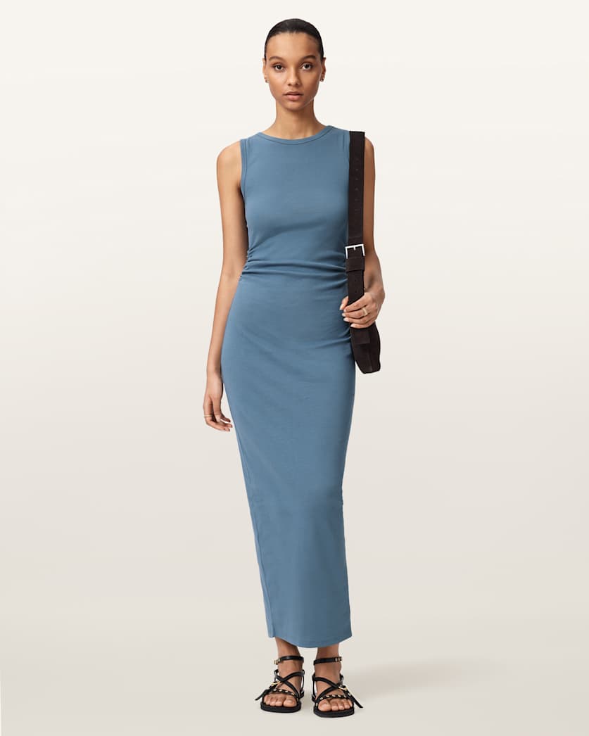 boat neck fitted dress BOAT NECK KNEE LENGTH FITTED DRESS – Maggy London main image 1