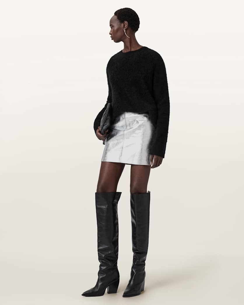 Renai Leather Mini Skirt