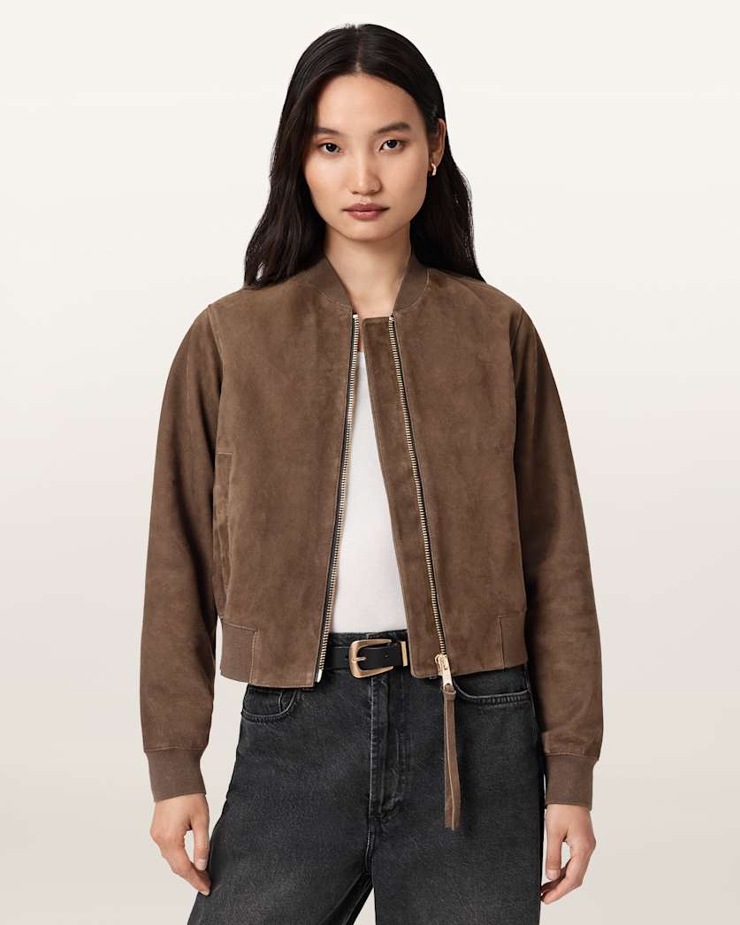 Orten Suede Bomber Jacket