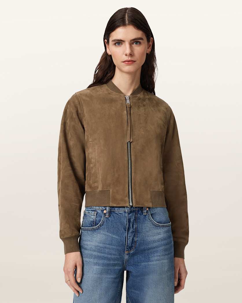 Orten Suede Bomber Jacket