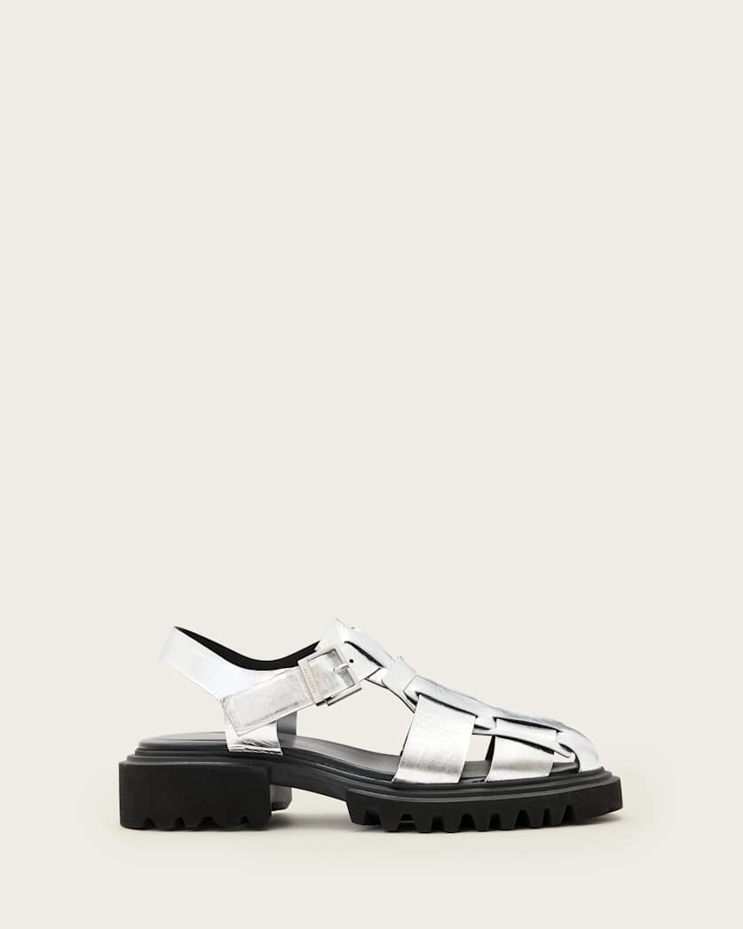 Tess Chunky Metallic Leather Sandals