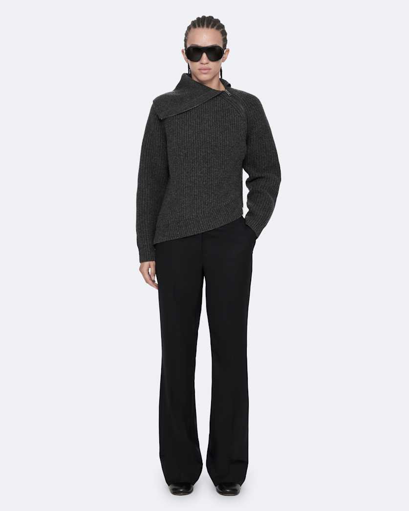 Cleo Relaxed-Fit Funnel-Neck Jumper