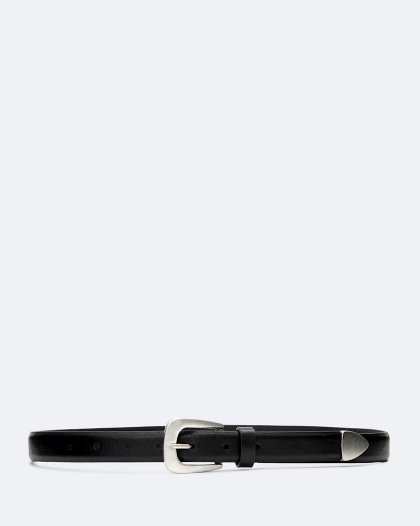 Romy Metal-Tipped Leather Belt
