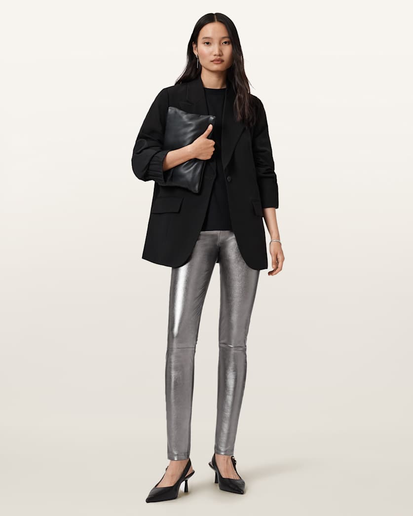 Cora High-Rise Leather Leggings