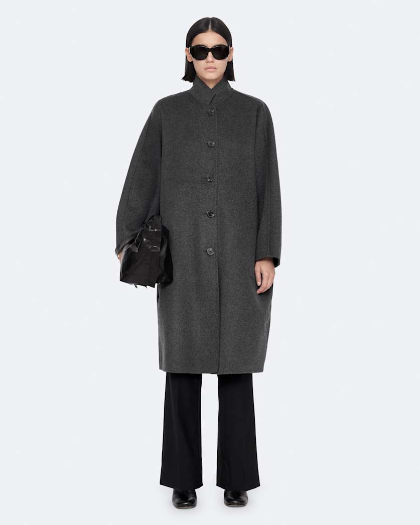 Effie Wool-Blend Cocoon Coat