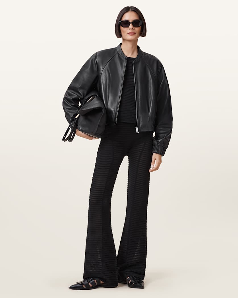 Alice Sheer Knit Flared Trousers