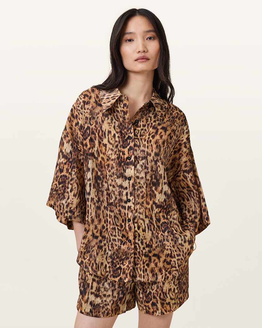 Charli Leopard Print Shirt