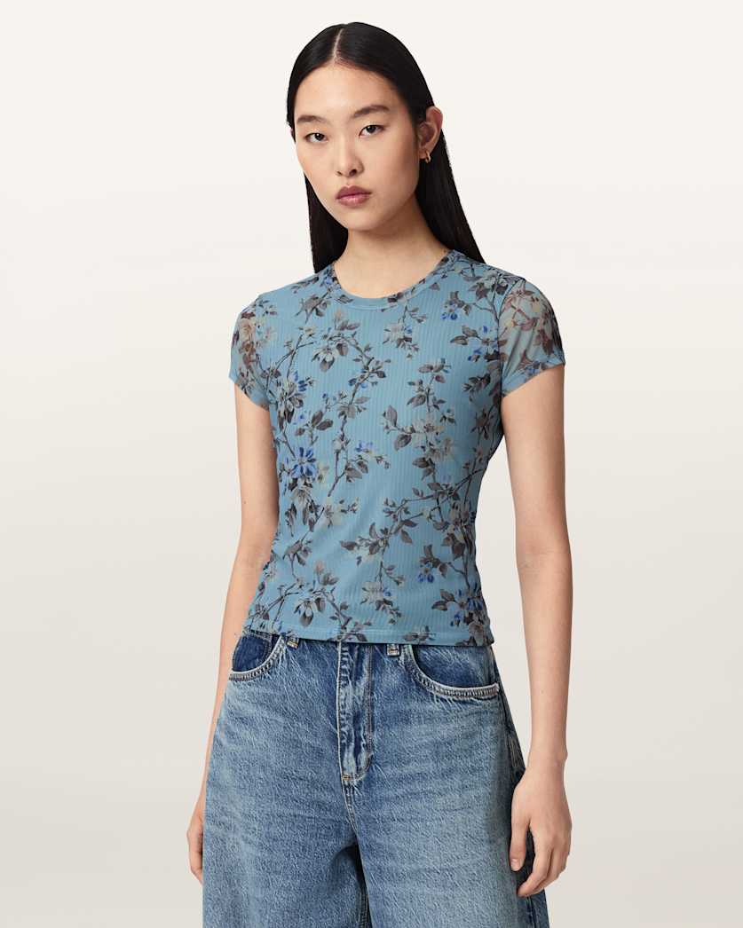 Ellie Slim Fit Mesh T-Shirt