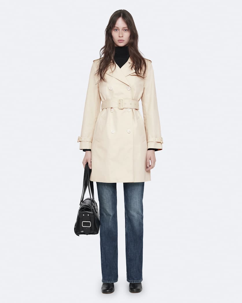 Leonard Double-Breasted Cotton Trench Coat