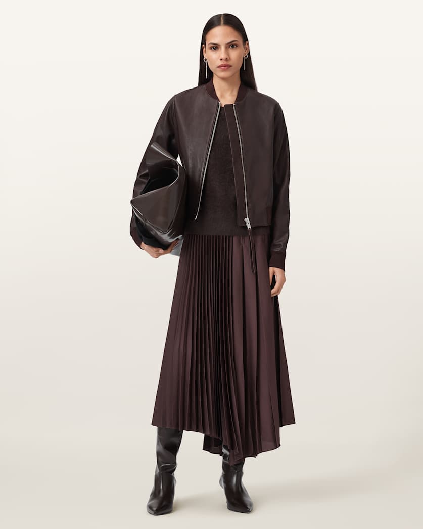 Orten Leather Bomber Jacket