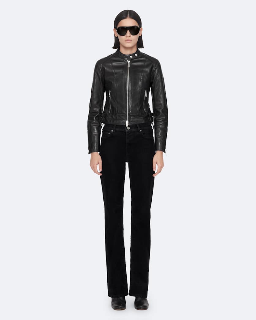 Comet Cropped Leather Jacket