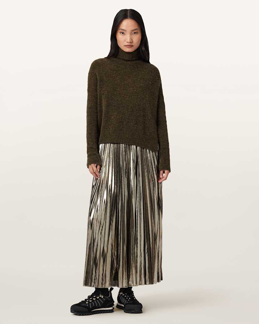 Spark 2-In-1 Pleated Maxi Dress