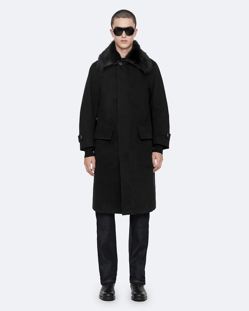Seyka Double-Layer Shearling Coat