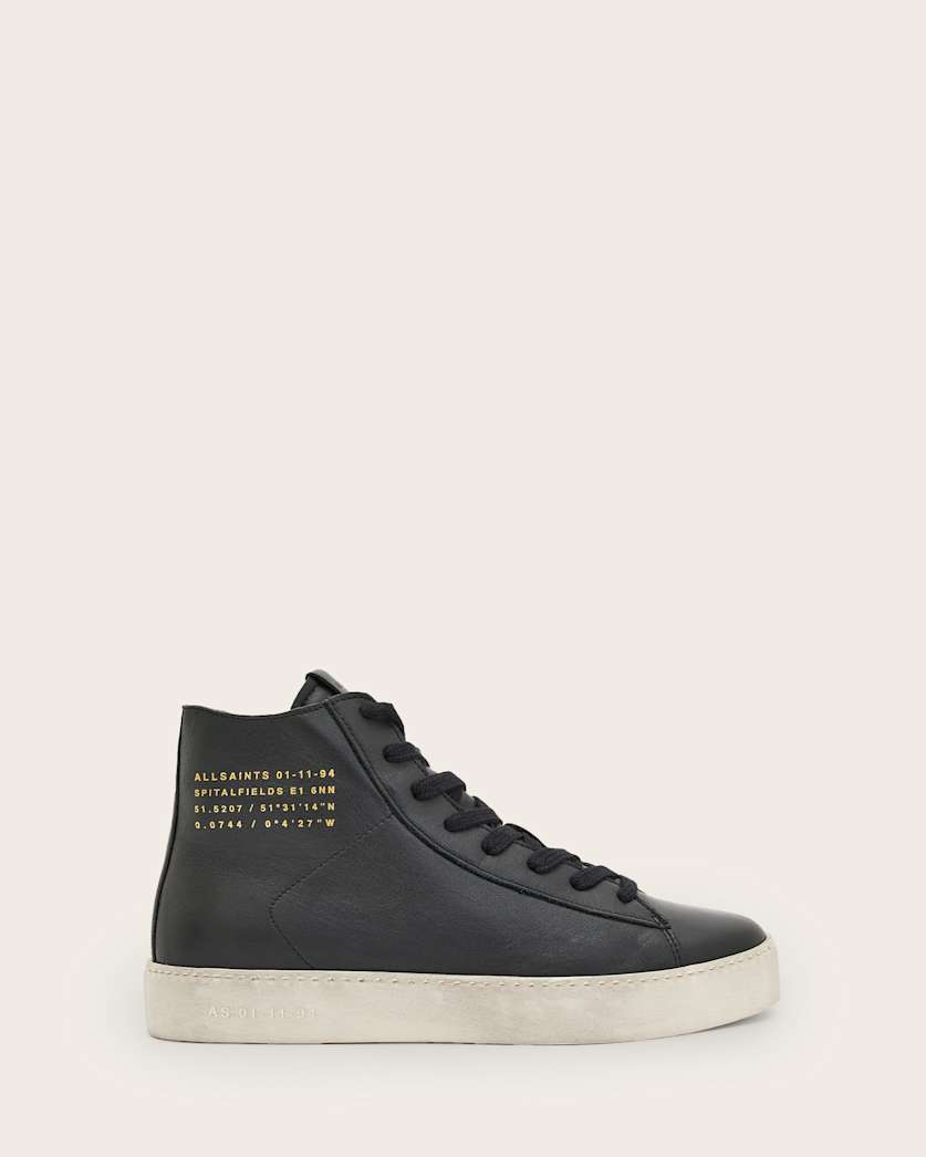 Tana Leather High Top Trainers
