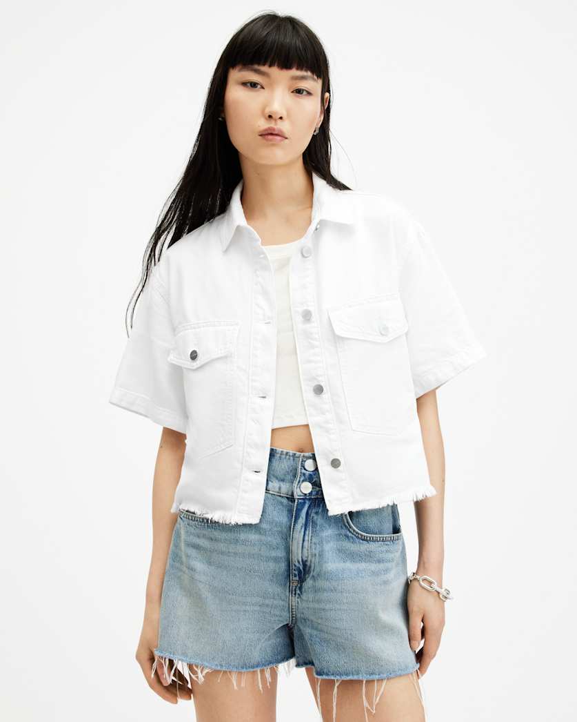Tove Cropped Oversized Denim Shirt