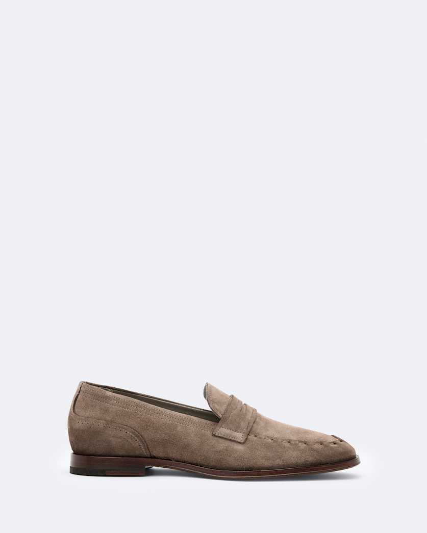 Jules Hand-Stitched Suede Loafers