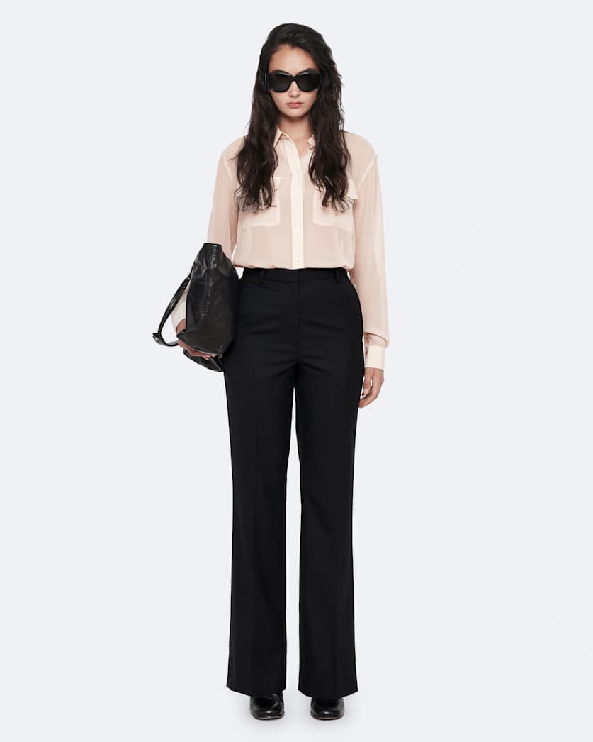 Sheer military shirt