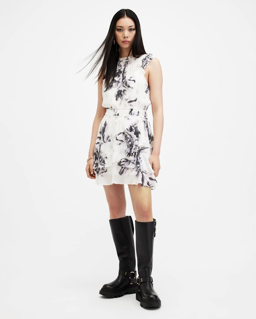 Caylan Floral Print Mini Dress