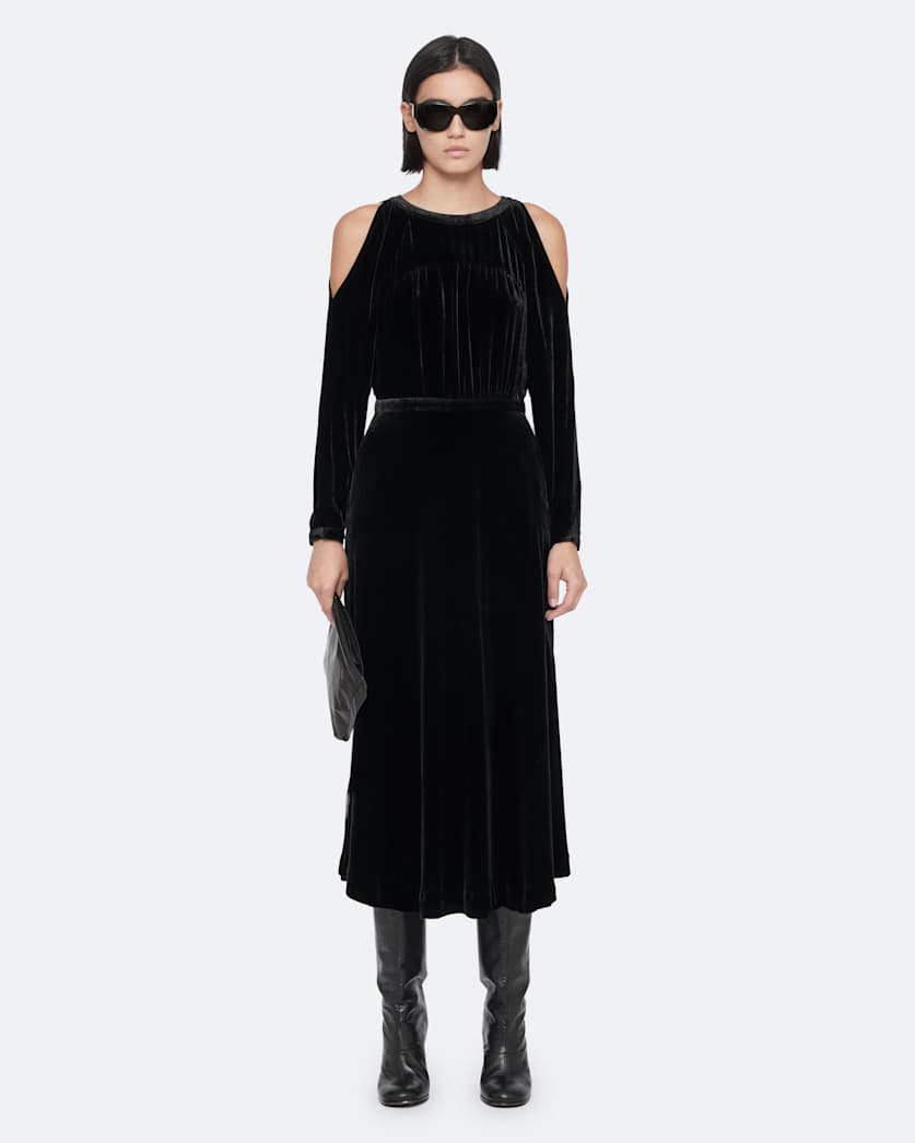 Chrissy Velvet Midi Dress