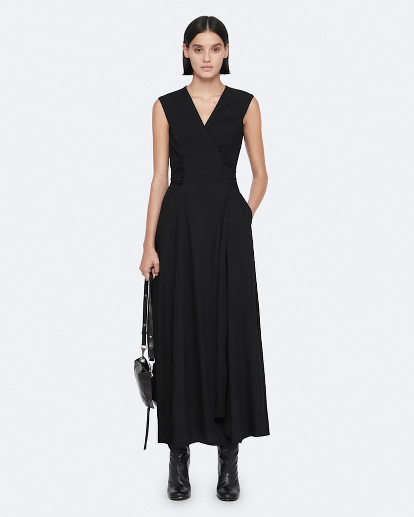 Midi wrap dress