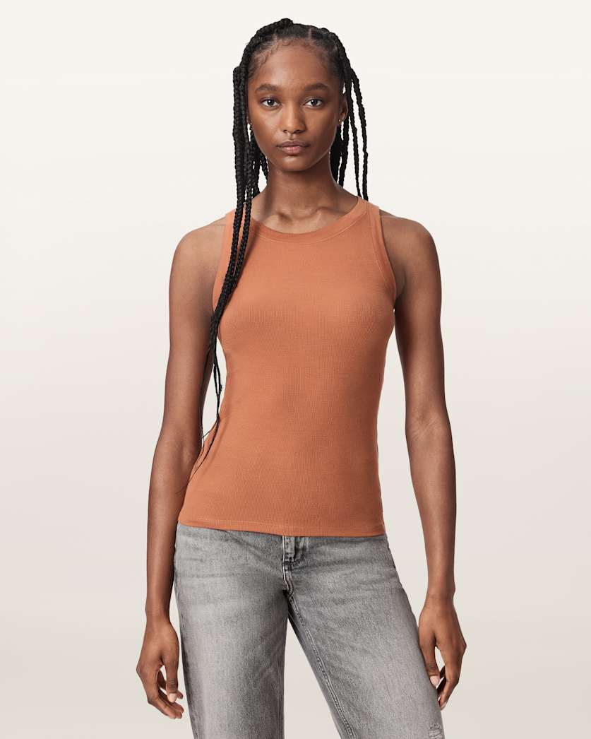 Rina Crew Neck Sleeveless Tank Top