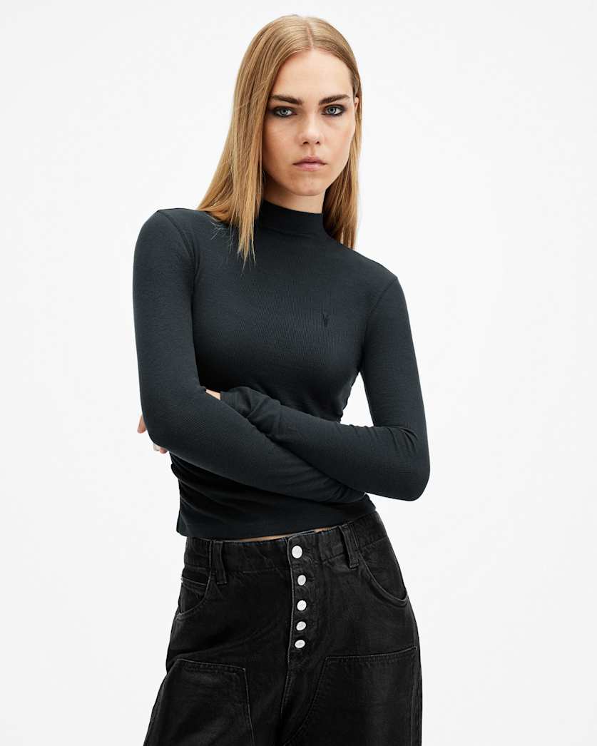 Rina Long Sleeve Roll Neck T-Shirt
