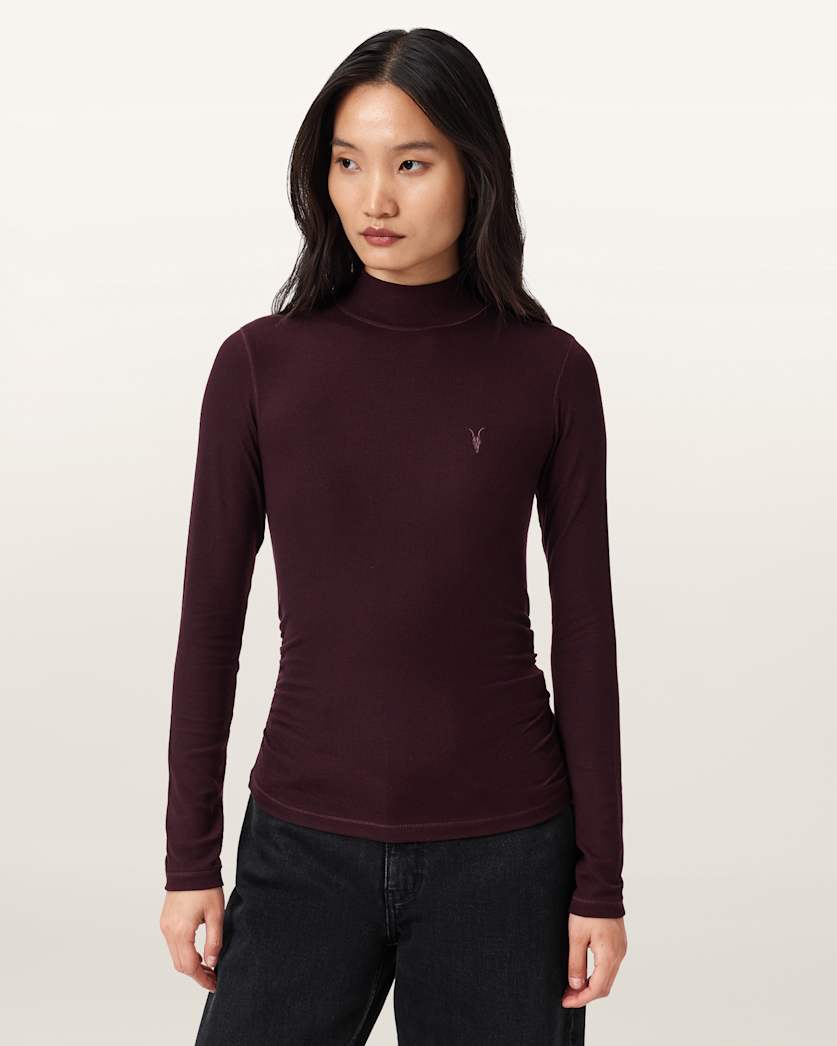 Rina Long Sleeve Scoop Neck T-Shirt