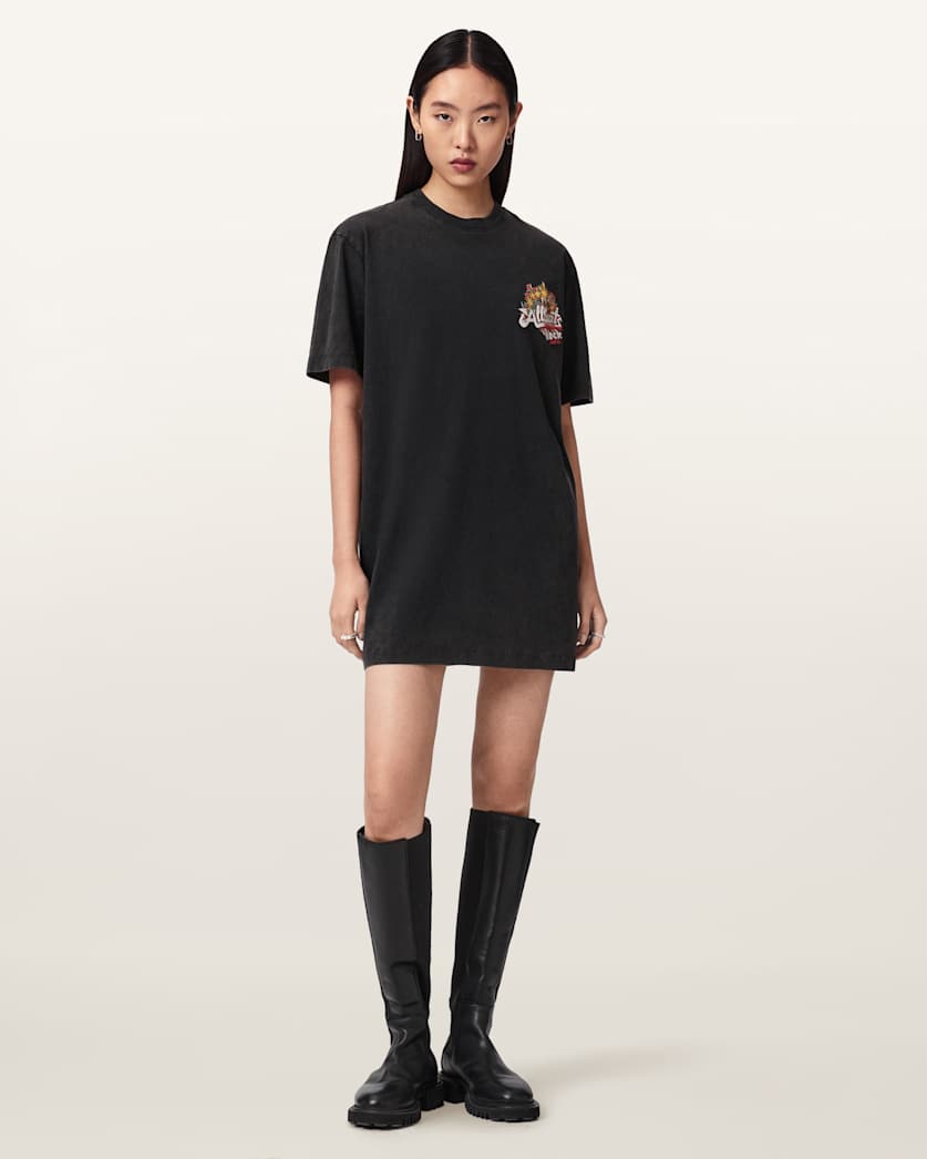 black shirt dresses Share Your Story Black Textured Shirt Dress – Shop the Mint main image 1